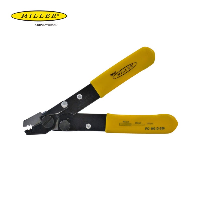 Miller FO 103-D Series Dual Hole Fiber Optic Stripper for Working Technicians, Electricians, and Installers, V-Shaped Opening, Safe Cable Tool, Easily Portable Wire Stripper, 2.72 Ounces - Image 4